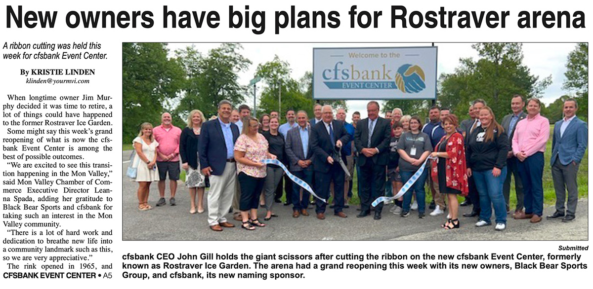 Ribbon Cutting for cfsbank Event Center